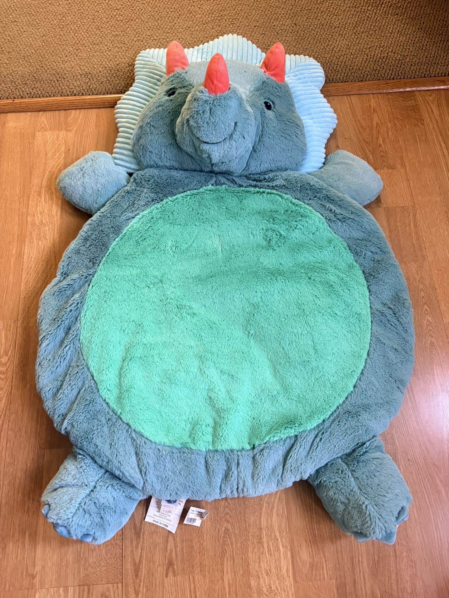 Mary Meyer Bestever Baby Mat Cushioned Tummy Time Floor Play Mat - Dinosaur