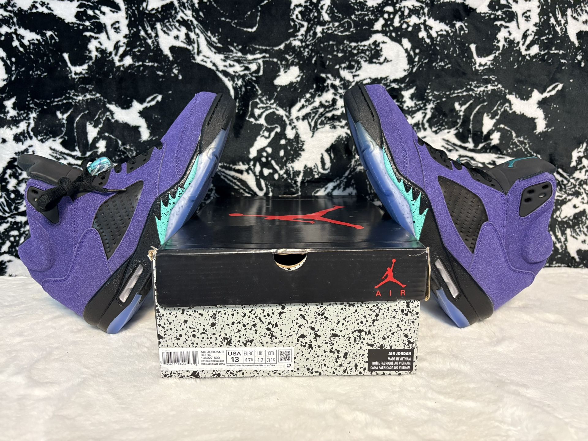 NEW Size 13 Men Jordan 5 Alternate Grape 136027-500