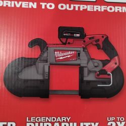 Milwaukee 2729-22 Brushless 5" Deep Cut Band Saw Cordless 2 Batteries & Charger Hard Case Variable Speed Portable