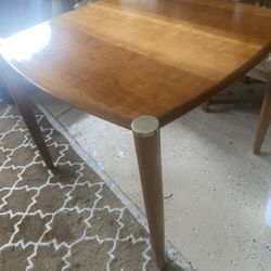 Mid Century Teak Table  Pretty  Wood$600    Lamp $50  Table 100