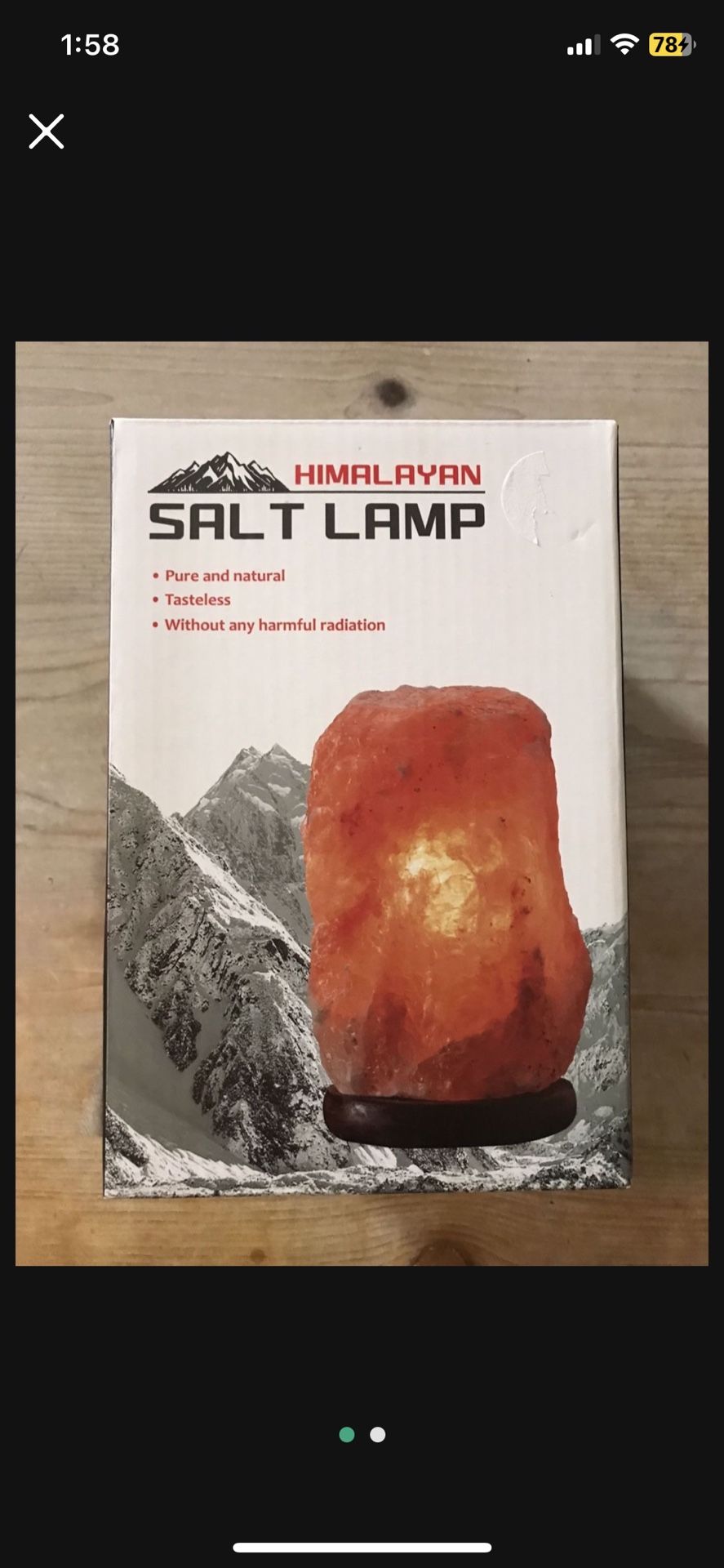 BRAND NEW HIMALAYAN SALT LAMP