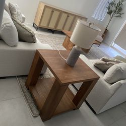 Real Wood End Table For Living Room Like New! 