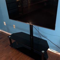 Black Glass TV Stand (no TV)