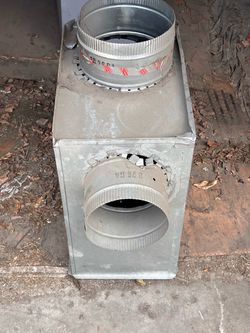 HVAC Sheet Metal Duct Plenum / Transition Box – 10” Connections
