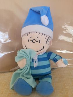 Peanuts Linus Plush Doll with Blanket play little song