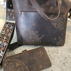 Custom leather engraving  purses, accessories