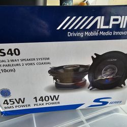 Alpine Speaker Pair (Brand New)