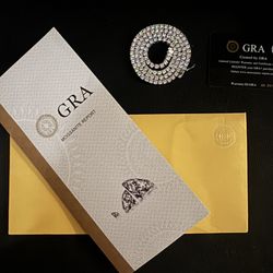 REAL MOISSANITE VVS TENNIS NECKLACE