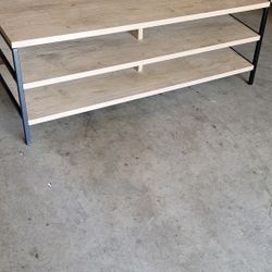 New Solid Oak Wood Tv Stand Holds Up To 85" Tv