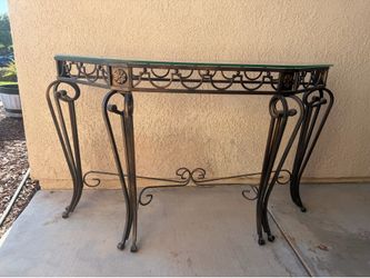 Cute Side table with glass top