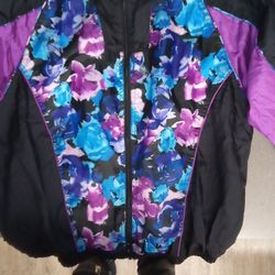 Basic Editions Women's  Vintage Windbreaker 