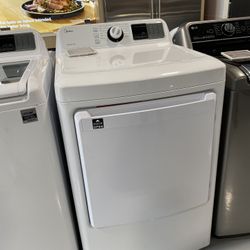 Midea White 7.5 Cu. Ft. Electric Dryer With Sensor Dry