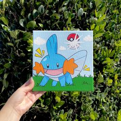 Mudkip Painting (Hand Painted)