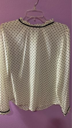 White Polka Dot top (Bongo)