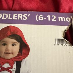 Red Riding Hood Baby Costume NEW