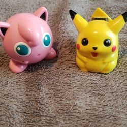 VTG 1999 Toy Pikachu Stapler and Jigglypuff tape dispenser Pokemon Nintendo