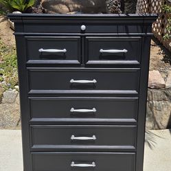 Black Tall Dresser
