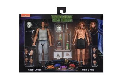 NECA Teenage Mutant Ninja Turtles April O'Neil & Casey Jones 7" Scale Action