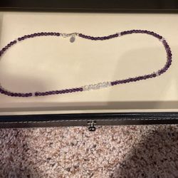Purple Beaded Necklace