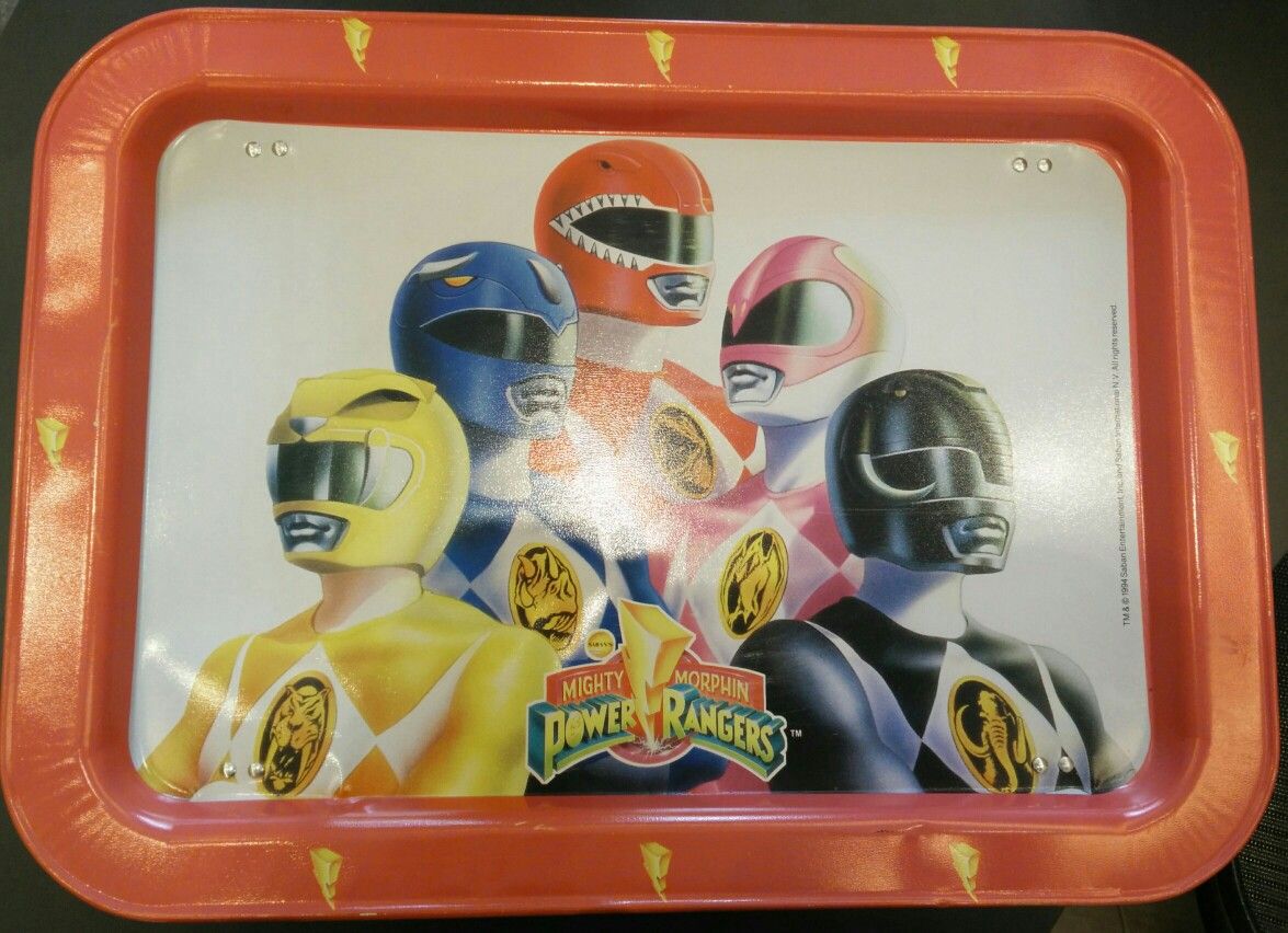 Mighty Morphin Power Rangers Dinner Tray Tin Retro from 1992 MMPR