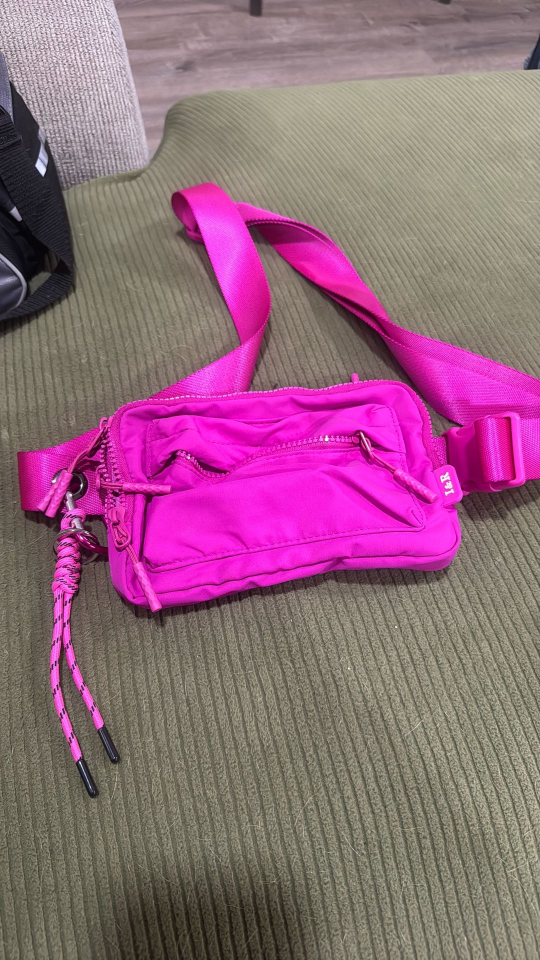 Pink Orchid Nylon 2 in 1 Bag Crossbody Wristlet