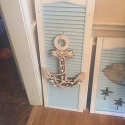 Beach Themed Vintage Shutter Set