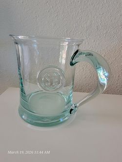 Hand-Blown Recycled Glass Pitcher or Tankard