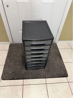 Gray 8-Drawer Plastic Storage Organizer - Unbranded