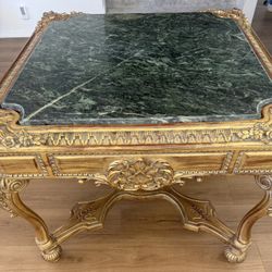 Antique Marble Wooden Table