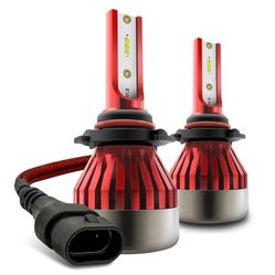 9006 LED Headlight Bulbs Kit - Super Bright 6000K Cool White - HB4 Replacement