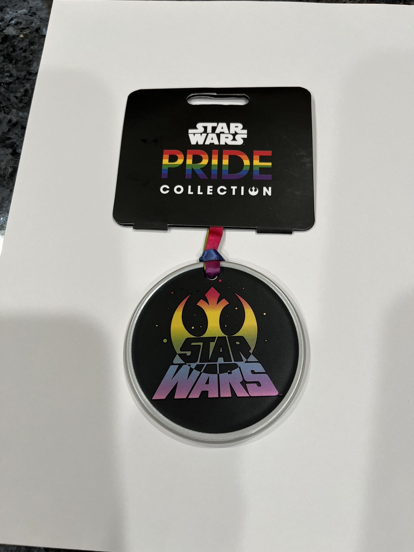 Disney Parks Pride Collection Star Wars Icon Ornament.  Brand new with tag.  Smoke free home 