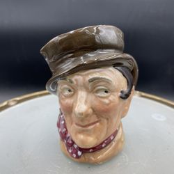 Vintage Royal Doulton Toby Jug Sam Keller 4” VG