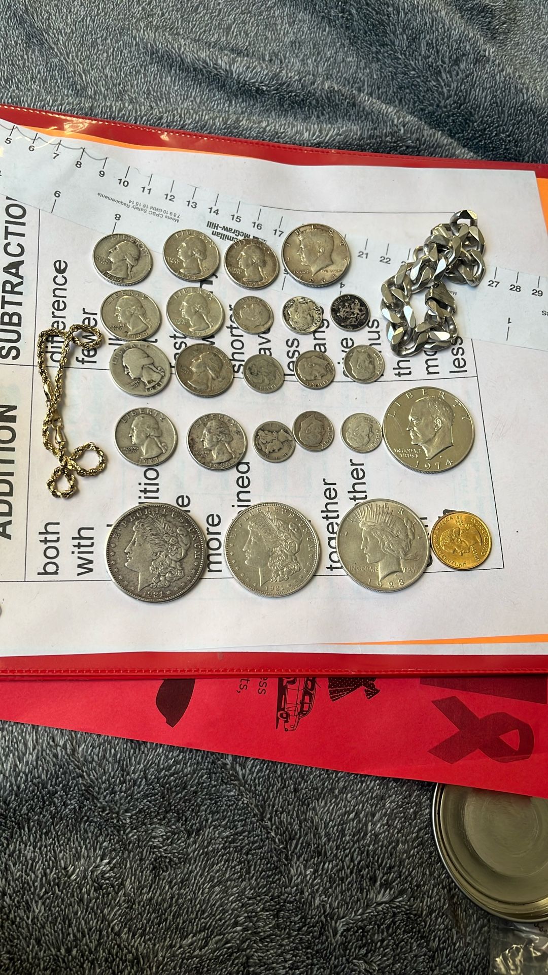 Silver Coins All Legit 1 Solid Silver Bracelet And A Two Gram Hollow Bracelet