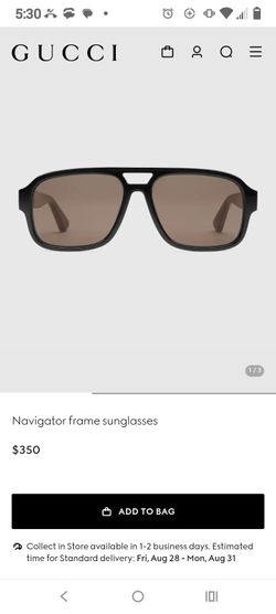 Gucci Navigator Frame Sunglasses