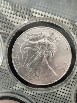 2019 -2020 - 2021 Silver Eagle Dollar Coins Set MS70