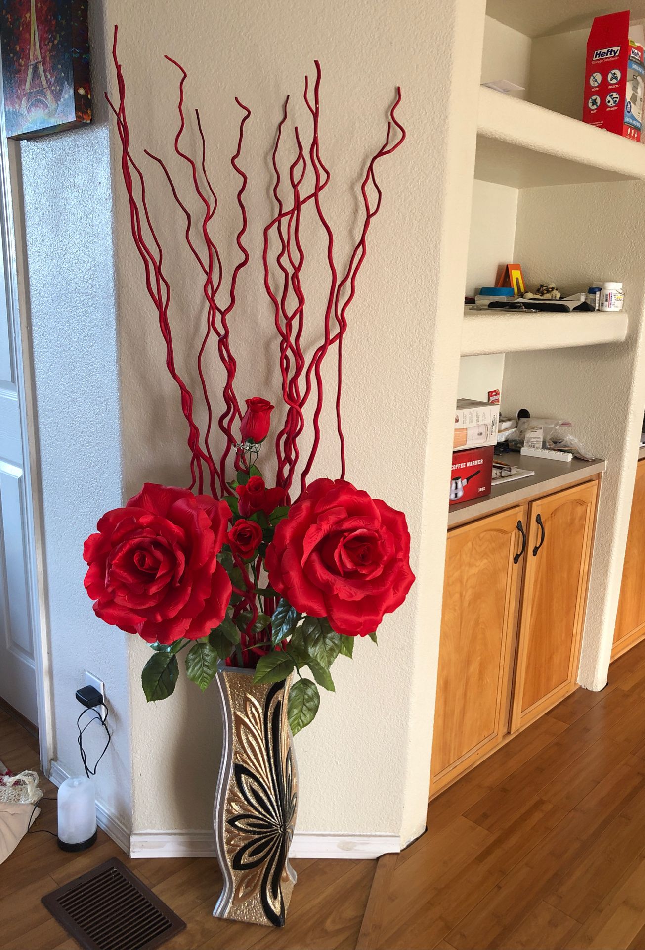 Vase and flowers