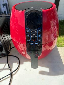 Go Wise 3.7 quart Air Fryer-Red