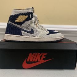 Air Jordan 1 Retro High Flyknit Derek Jeter RE2PECT Men's Size 9.5 ~ Read Description