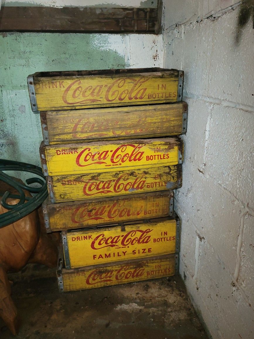 Coca Cola Antique Wooden Boxes