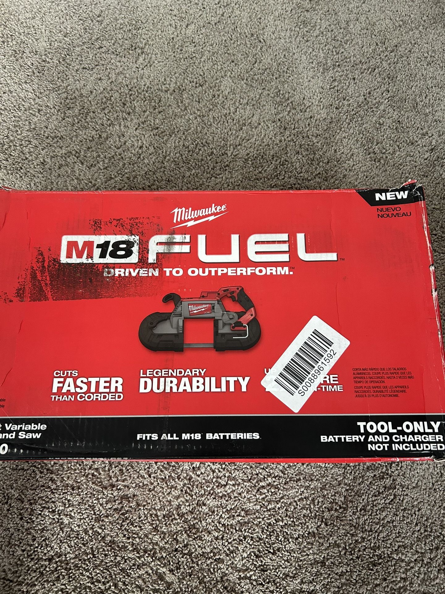 Milwaukee M18 Fuel Brushless Deep Cut Variable Speed Band Saw