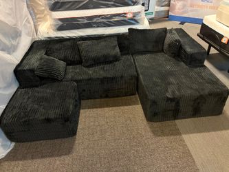 💥New black sofa with ottoman 💥 Take it today for only $50 down