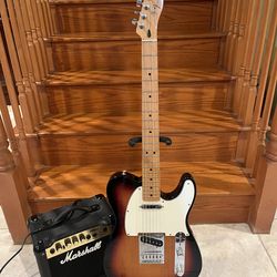 Fender MIM Telecaster w/ Marshall Amp