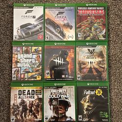 Xbox one games - prices vary $10 and up