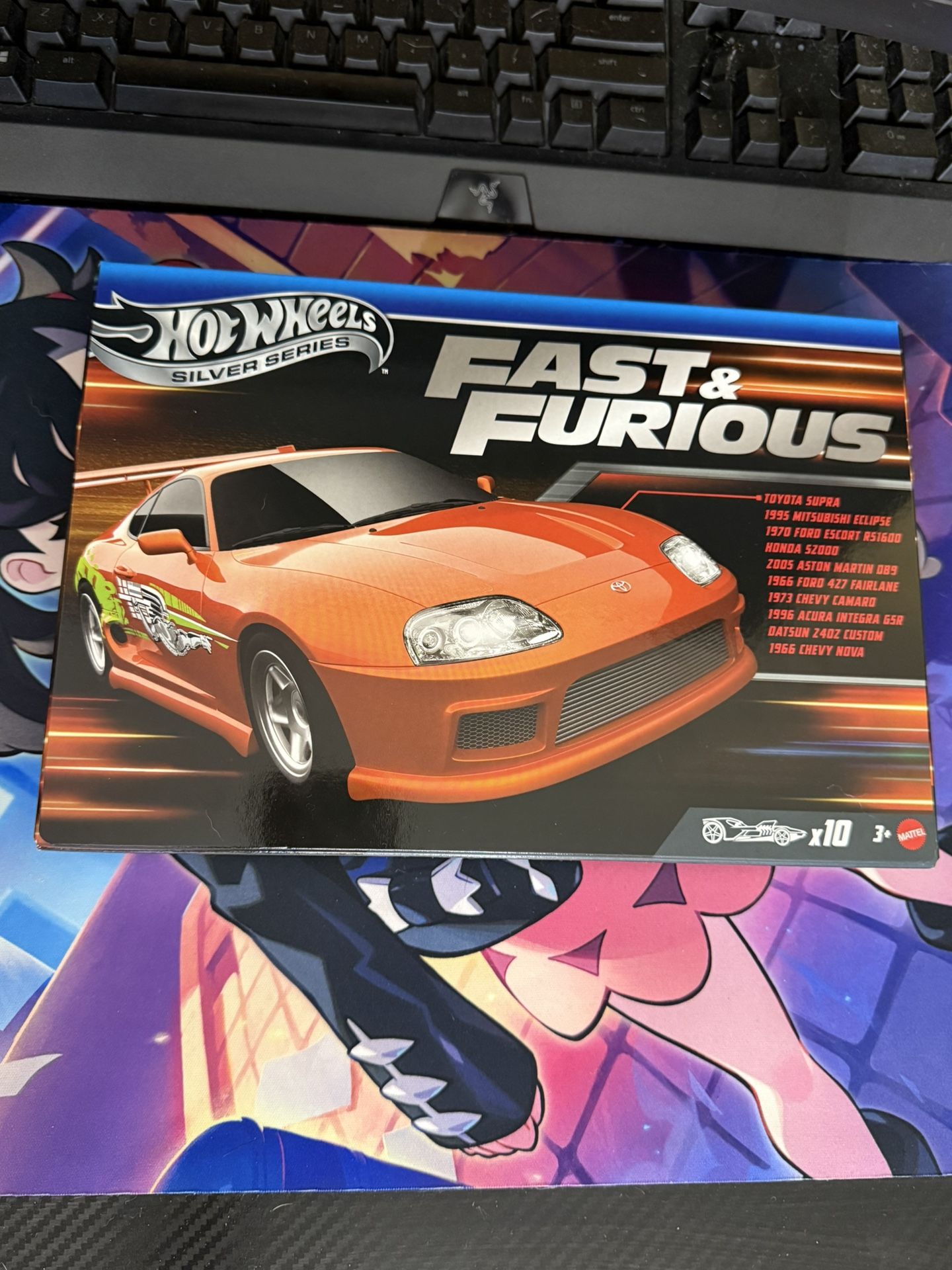 New 2025 Hot Wheels Silver Series Fast & Furious Multipack Box Set of 10 (JCT92)