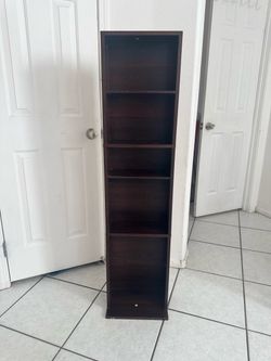 Dark Brown Wood w/8 Shelves for ($7)