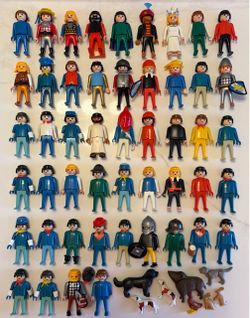 Vintage Playmobil Figure Lot (62)