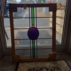 Antique stained glass windows 