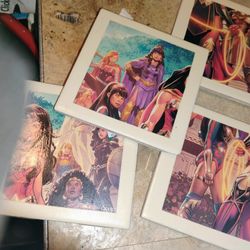 DC Comic Coasters  Has Shera And Captain America Or Sonething