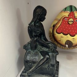 resin replica figurine titled "Young Dancer Ballerina" by Nancy Du Pont Twyman