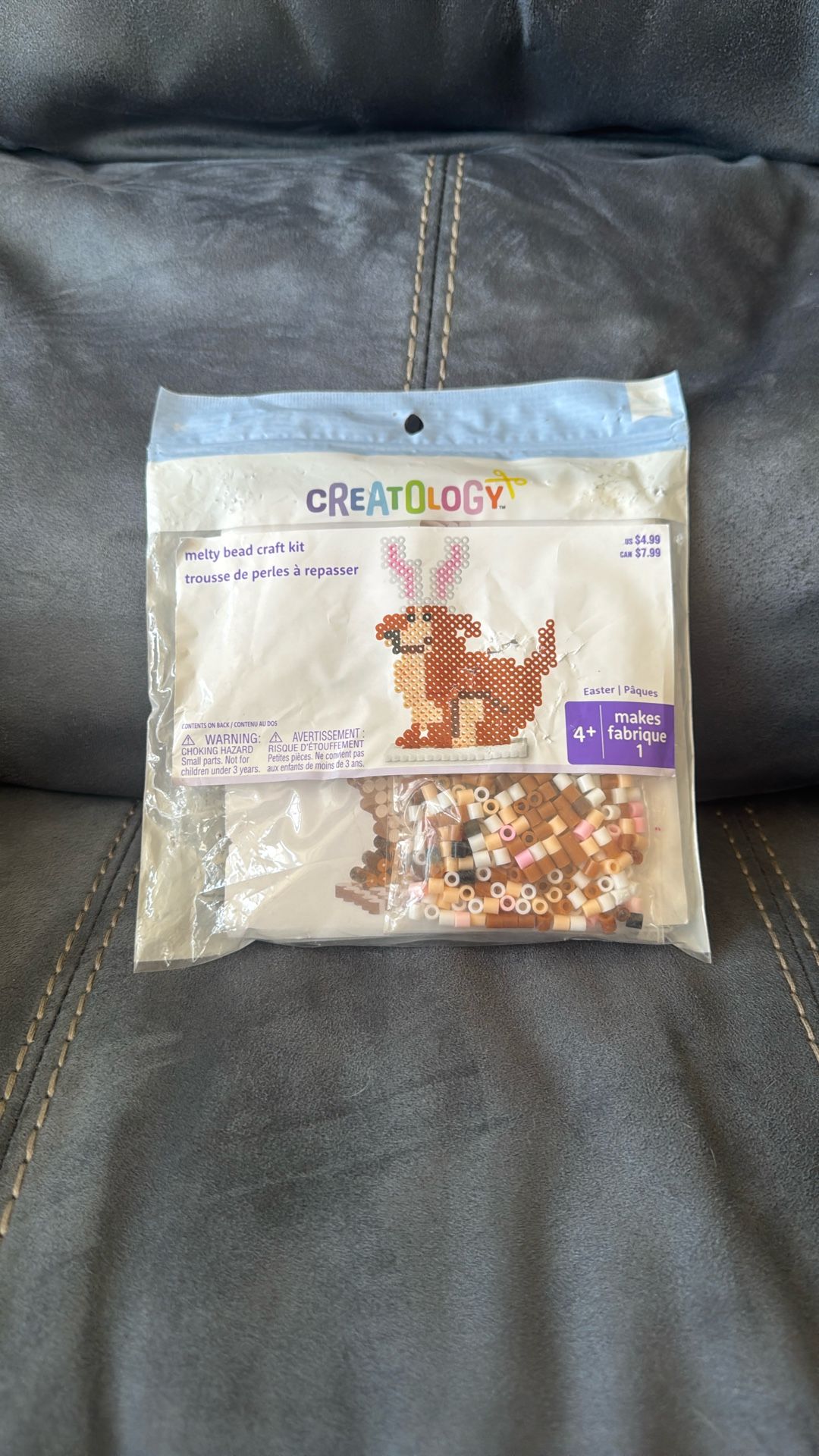 New Creatology Melty Bead Craft Kit Easter Bunny Dog